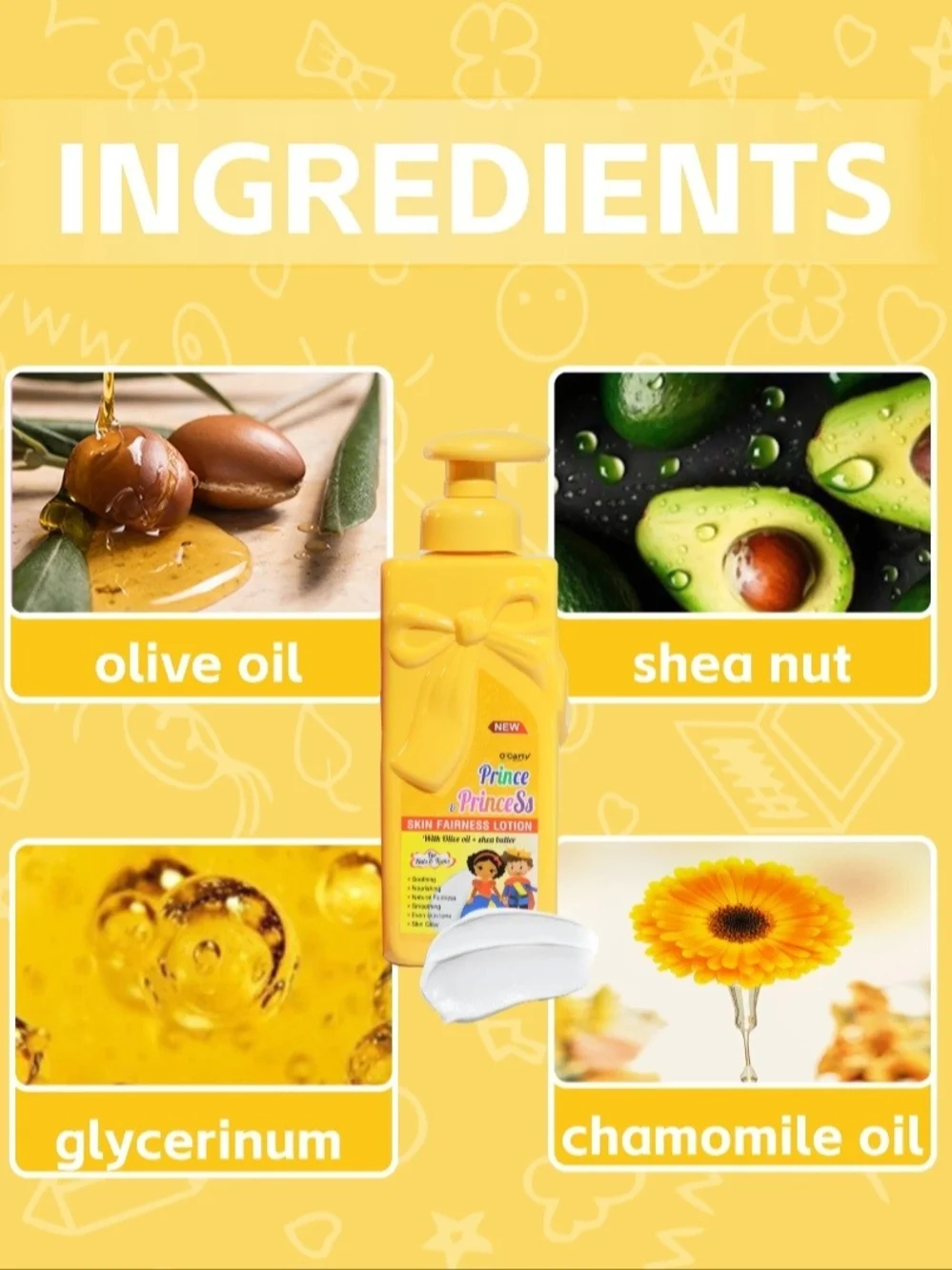Kids Skin Fairness Lotion - Yellow